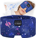 LC-dolida Sleep Mask with Bluetooth Headphones, Extra Large Silk Eye Mask by LC-dolida