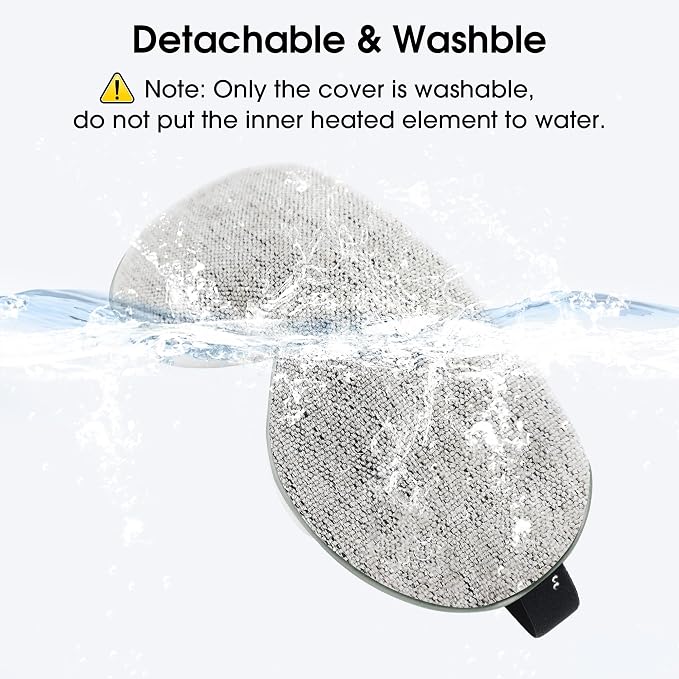 Heated Eye Mask, Cordless Rechargeable Eye Compress, Eye Relief, Improved Sleep - Image 6