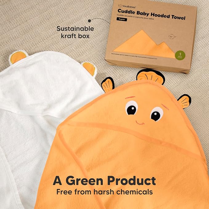 KeaBabies Hooded Baby Towel for Newborn - Image 8