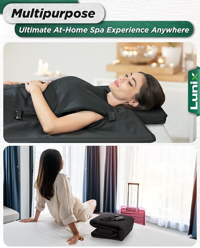 Lunix LX17 Infrared Sauna Blanket, Portable Sauna Bag - Image 5