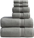 Springtree Home Luxury Bamboo Rayon Bath Towel Set 6 Piece Set | 35% Bamboo by SpringtreeHome