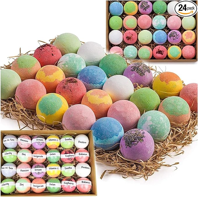 Bulk Bath Bombs Gift Set by NurtureMeOrganics