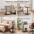 C Table End Table Adjustable Height, C Shaped End - Image 3