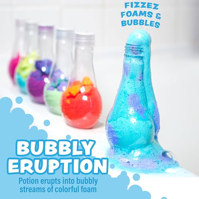 Tub Works® Kids Bath Bomb Potion™ Bath Toy, Variety 6 Pack | Nontoxic | Fizzes - Image 2