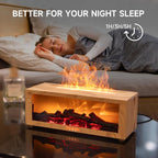TMEHM Fireplace Flame Air Diffuser Humidifier, 7 Colors Aromatherapy Essential - Image 3