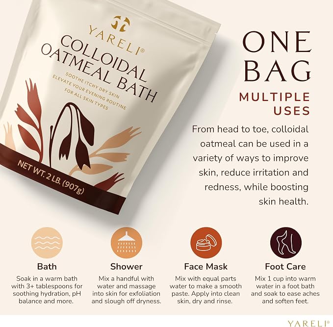 YARELI Colloidal Oatmeal, Bath Powder - Image 3