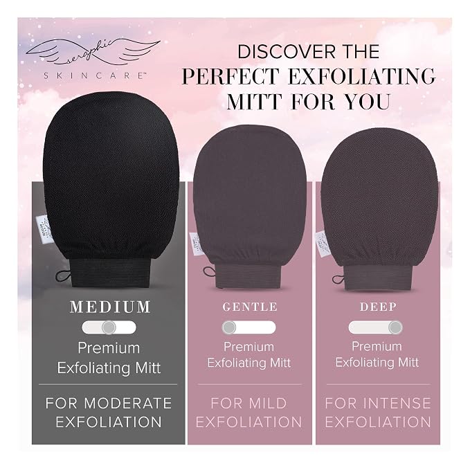 Seraphic Skincare Premium Exfoliating Mitt - Image 3