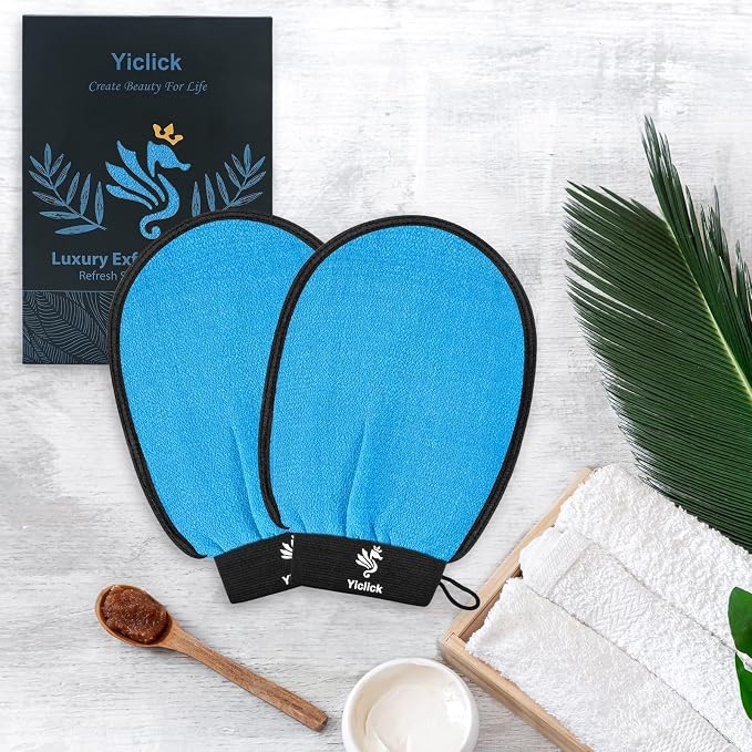 Exfoliating Gloves 2 Pcs, Exfoliating Body Scrubber - Image 7