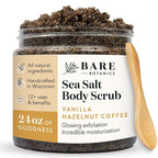 Bare Botanics Vanilla Hazelnut Coffee Body Scrub 24 oz by BareBotanics