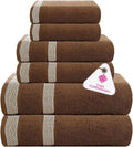 CASA COPENHAGEN Solitaire 6Pcs 100% Egyptian Cotton Large Designer Towels Gift by CASACOPENHAGEN