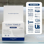 Clean Skin Club Clean Towels XL®, 100% USDA Biobased Face Towel, Disposable - Image 10