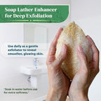 Natural Loofah Exfoliating Sponge - Image 4