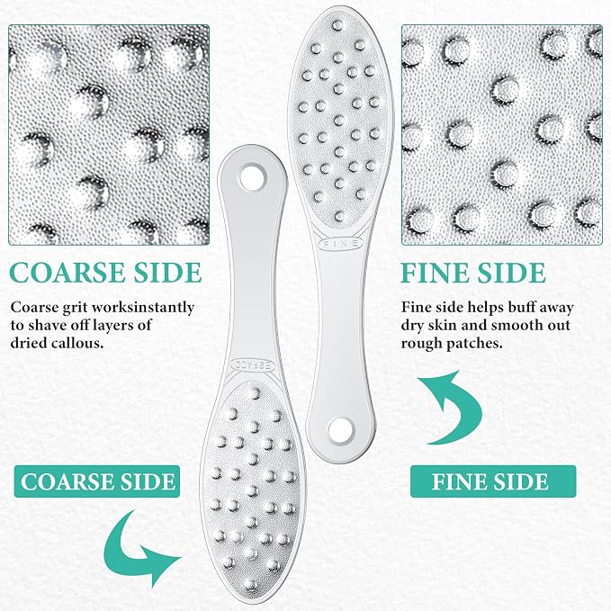 1 Pcs Stainless Steel Foot File Callus Remover Double Sided Metal Foot Rasp - Image 3