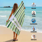 JML Custom Beach Towel with Name, Personalized Microfiber Beach Towel with Name - Image 6