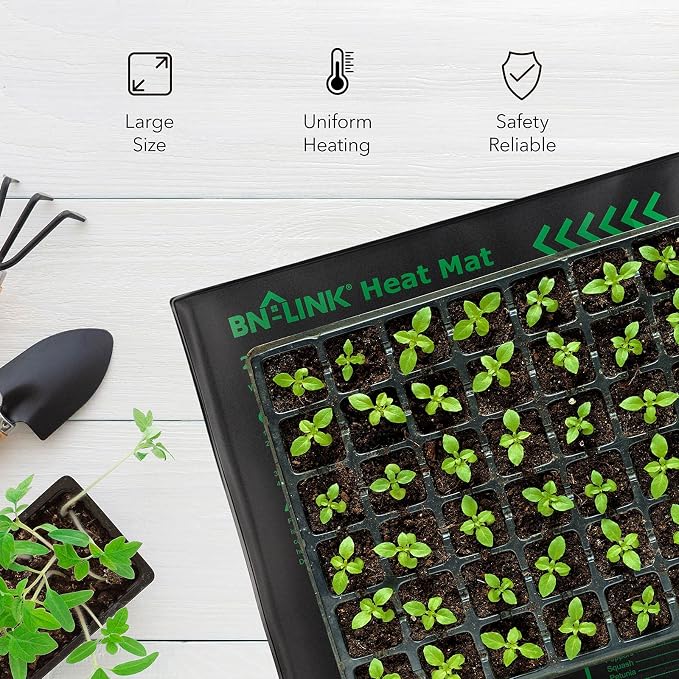 BN-LINK Seedling Heat Mat Warm Hydroponic Heating Pad Waterproof 20" x 20.75" - Image 6