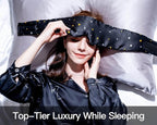 Fleur&Yang Silk Sleep Mask, Adjustable Blackout Sleeping Mask - Image 4