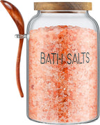 SiliFine 2 Pcs 94 oz Bath Salts Glass Jar by SiliFine