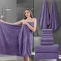 8-Piece Bath Towels Set, 2 Oversized Large Bath Towel Sheet, 2 Hand Towels and by Ycosy