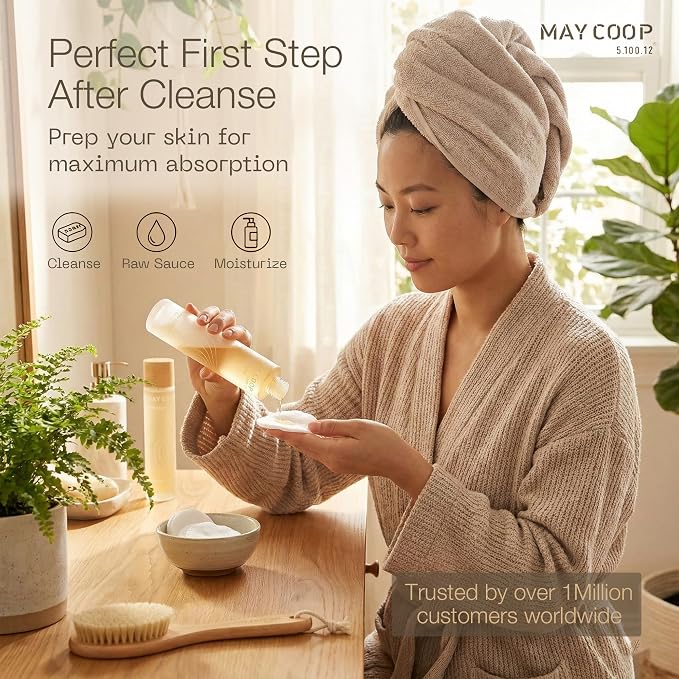May Coop Raw Sauce Moisture Essence Toner | Hydrating Face Toner | Rice Toner - Image 7