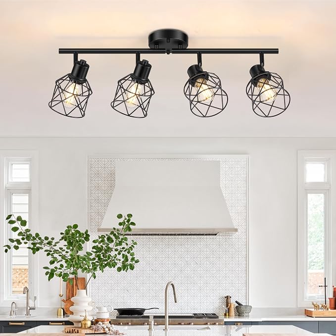 Baocuz 4-Lights Semi Flush Mount Ceiling Light, Adjustable Multi-Directional by Baocuz