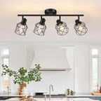 Baocuz 4-Lights Semi Flush Mount Ceiling Light, Adjustable Multi-Directional by Baocuz