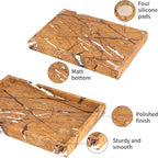 Marble Bathroom Vanity Tray, Natural Luxury Vanity Home Kitchen Bathroom Table - Image 5