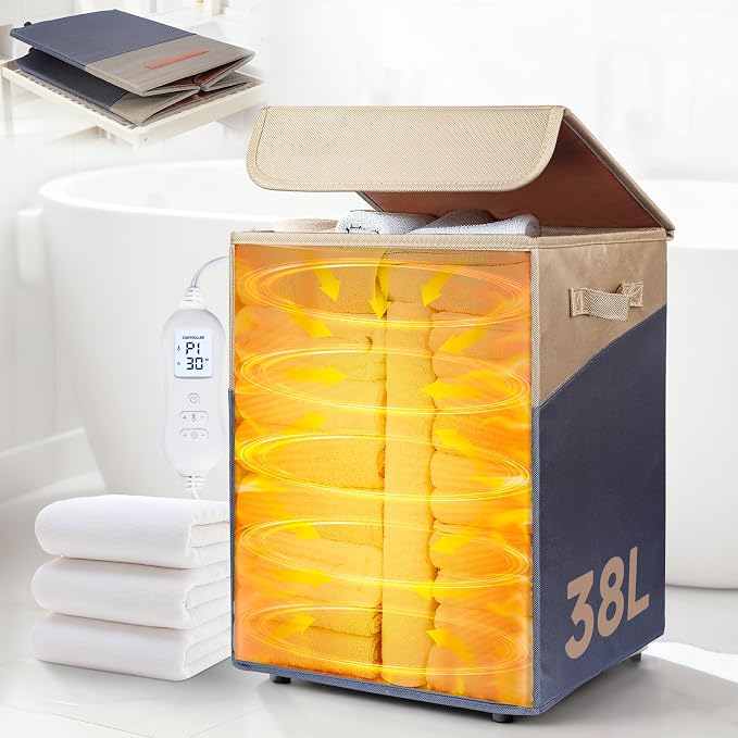 38L Foldable Towel Warmer Bucket by ERABAY