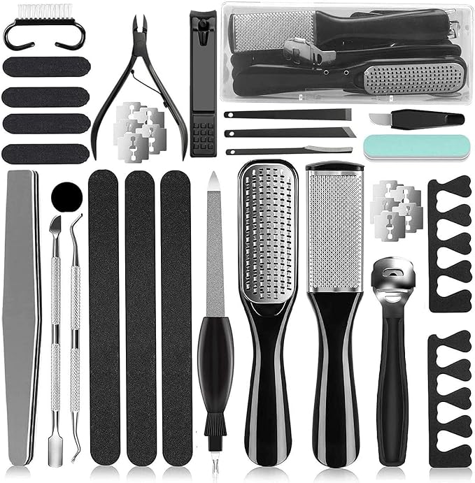 36 in 1 Pedicure Kit, Professional Pedicure Tools Foot Rasp Foot Dead Skin by Beautifyyourlife
