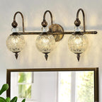 Piepooye Vintage Bathroom Light Fixtures Bronze Vanity Light - Image 5