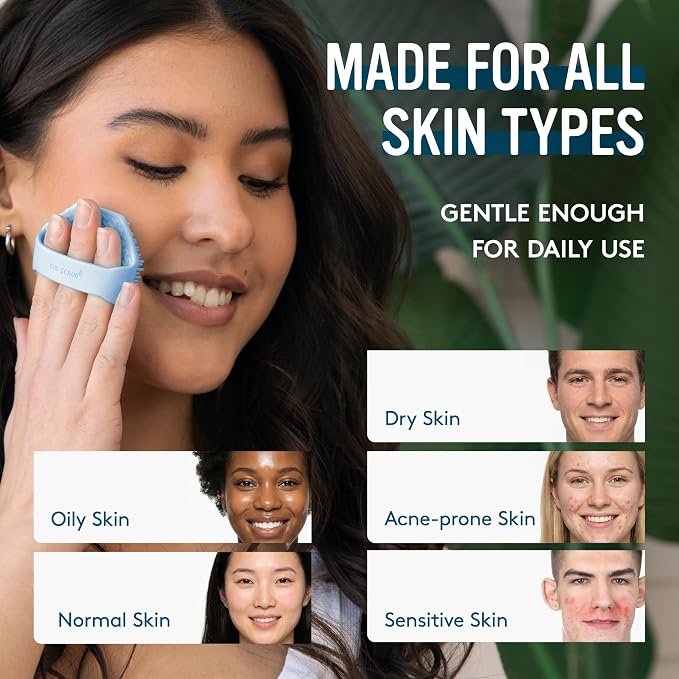Sud Scrub® Antimicrobial Silicone Face Scrubber, 1 Pack, Gentle Face Exfoliator - Image 6