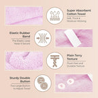 Lili&James 100% Cotton Hair Towel Wrap - Image 5