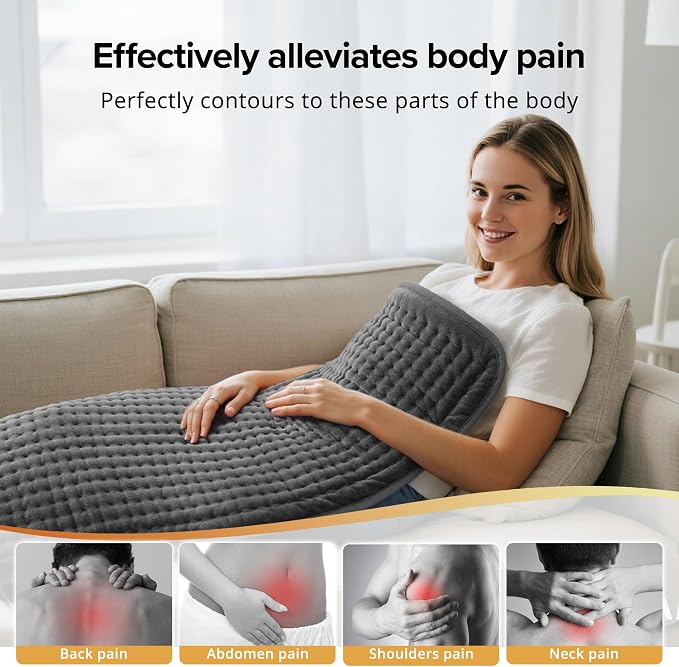 Heating Pad for Back Pain Relief, Women & Mom, Large Electric Heating Pad - Image 2