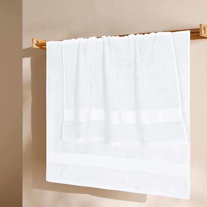 GLAMBURG Premium Cotton 4 Pack Bath Towel Set - Image 3