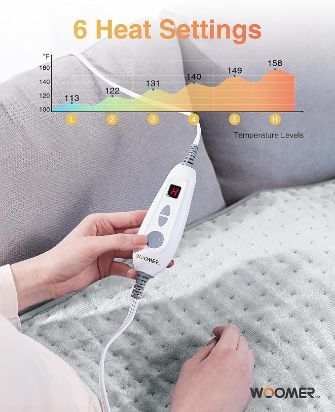 WOOMER Extra Large Heating Pad, Heat Pad - Image 2