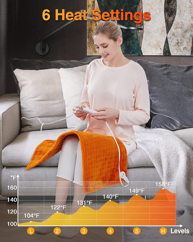 WOOMER Extra Large Heating Pad, Heat Pad - Image 2