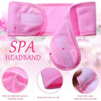 Hoteam 24 Pcs Spa Facial Spa Headband Bulk Skincare Headband Adjustable Face - Image 3