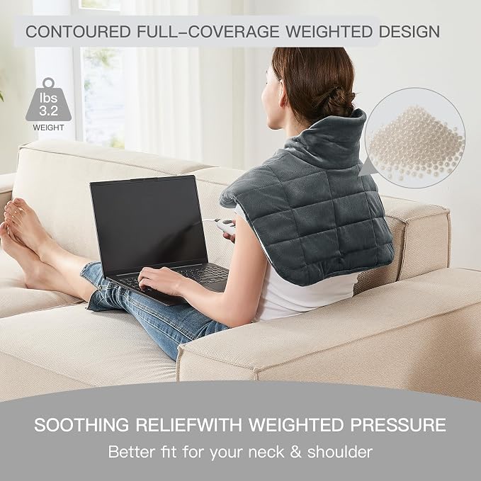 Neck Weighted Heating pad XL 19''x24'' fsa Eligible Items only List Heat pad - Image 3