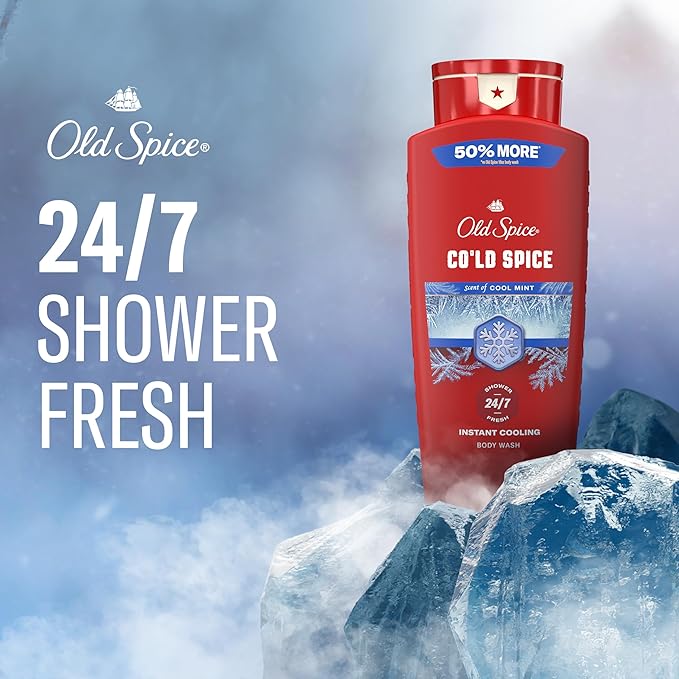 Old Spice Body Wash for Men, 24/7 Shower Fresh & Clean - Image 3