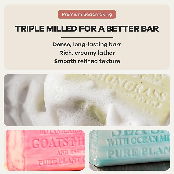 Australian Botanical Soap 8-Pack Variety Bar Soap Set, 6.6 oz Each – 2 Each: - Image 4