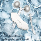 LeMeeOly 2Pcs Gua Sha Facial Tools Stainless Steel, Detailer GuaSha Set - Image 6