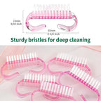 12-Pack Handle Grip Nail Brush, Fingernail Scrub Cleaning Brushes - Image 4