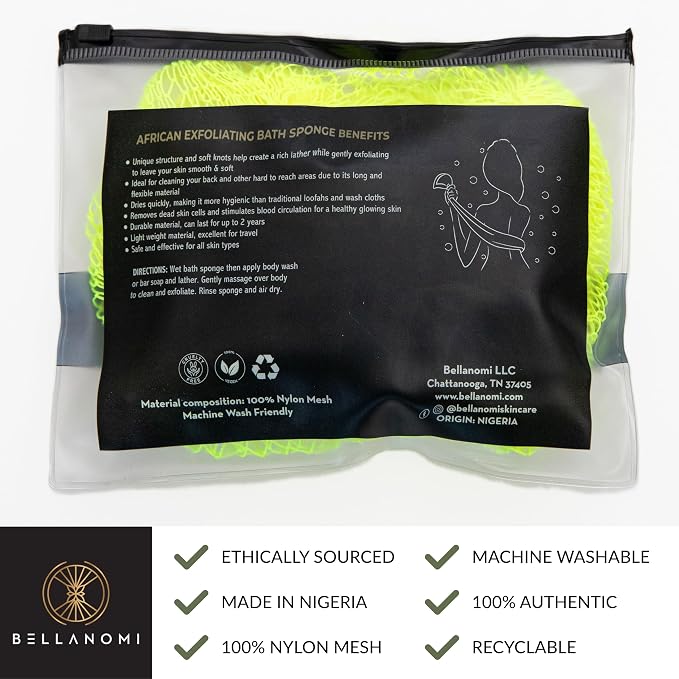 Bellanomi African Exfoliating Net Sponge - Image 4