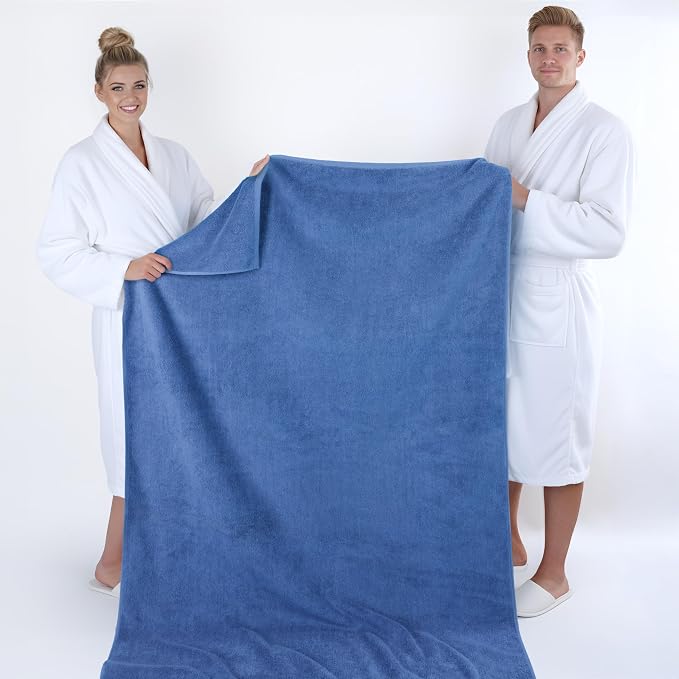 American Soft Linen 100% Cotton 600 GSM Turkish 40x80 Oversized Bath Towel Sheet - Image 5