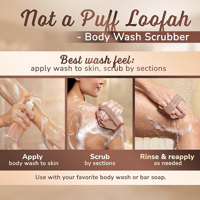 SILKLE Silicone Body Scrubber – Gentle Exfoliating Shower Scrubber - Image 5