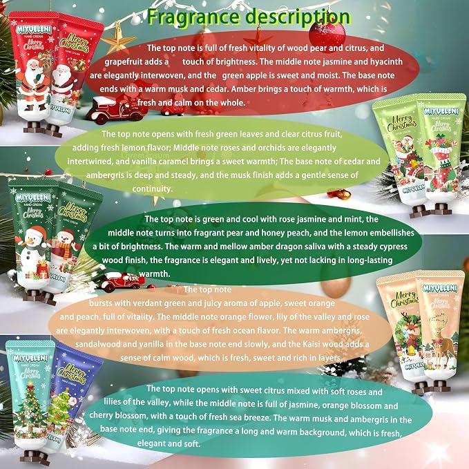 10 Pack Christmas Hand Lotion Gift Set Bulk, Mothers Day Gifts, Teacher - Image 6