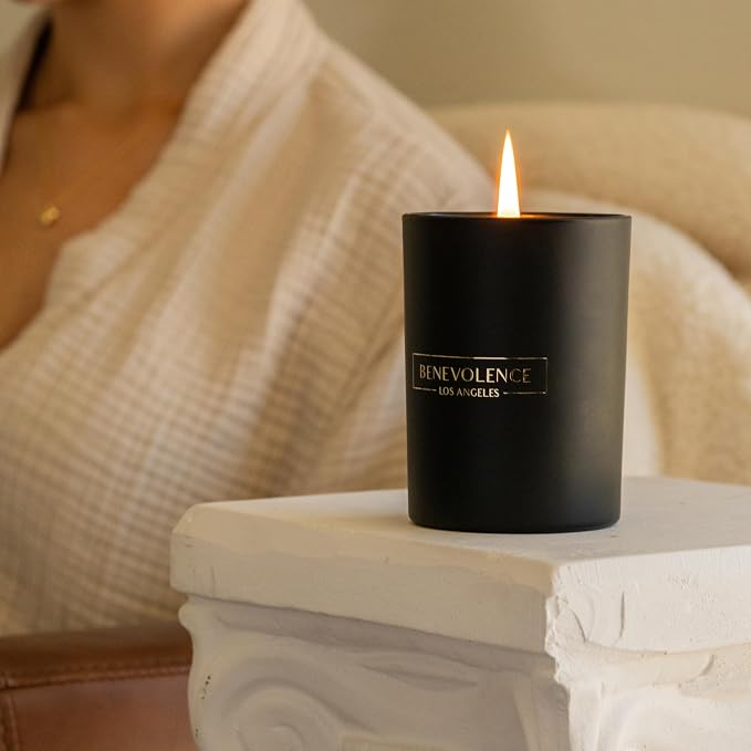 Benevolence LA Santal Scented Candle | Soy Christmas Candles - Image 4