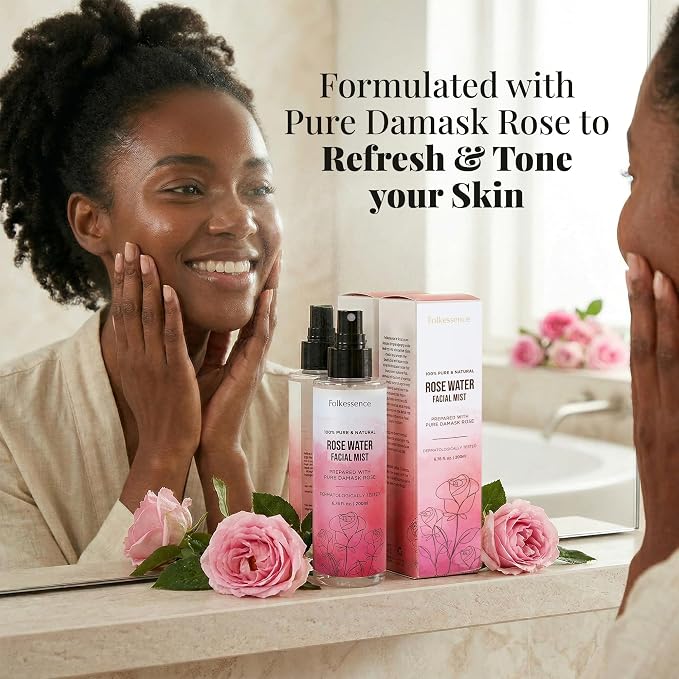 Folkulture Rose Water Spray for Face - Image 3