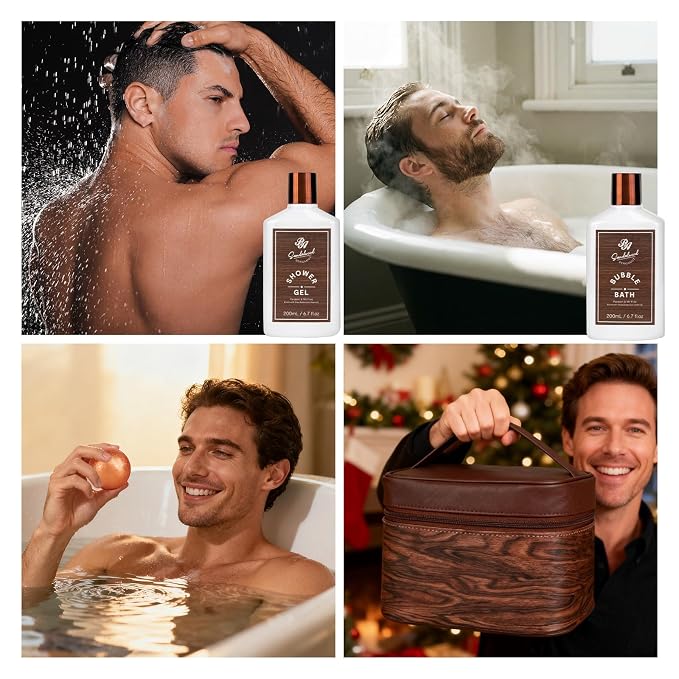 21 Pcs Sandalwood Bath & Body Care Gift Basket Set - Image 4