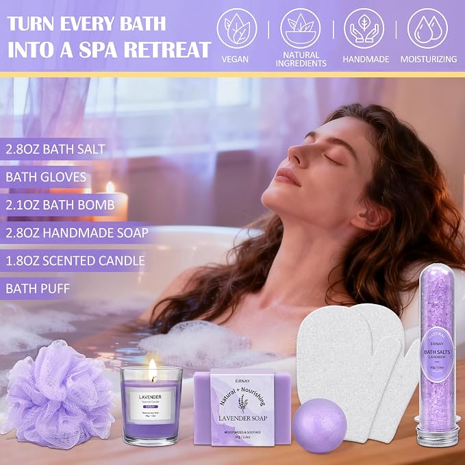 Mothers Day Gifts for Women, Spa Gifts Basket for Women, Self Care Gifts - Image 5