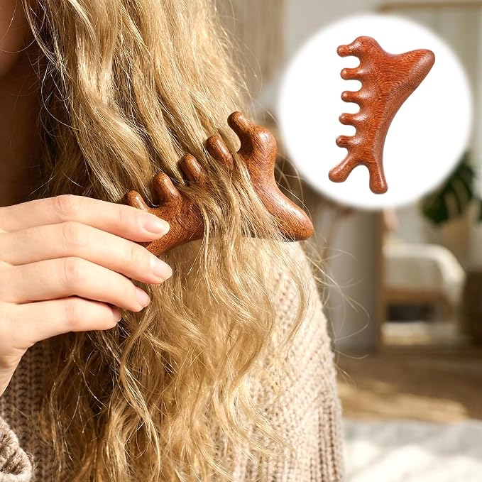SynHHergyx Wooden Scalp Massager Comb - Image 7